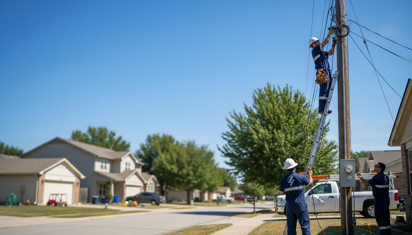 Residential electrician providing installation services in Otis Orchards, WA
